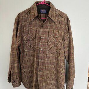 Vintage Pendleton Flannel - MADE IN USA - Size L (Fits Like M)